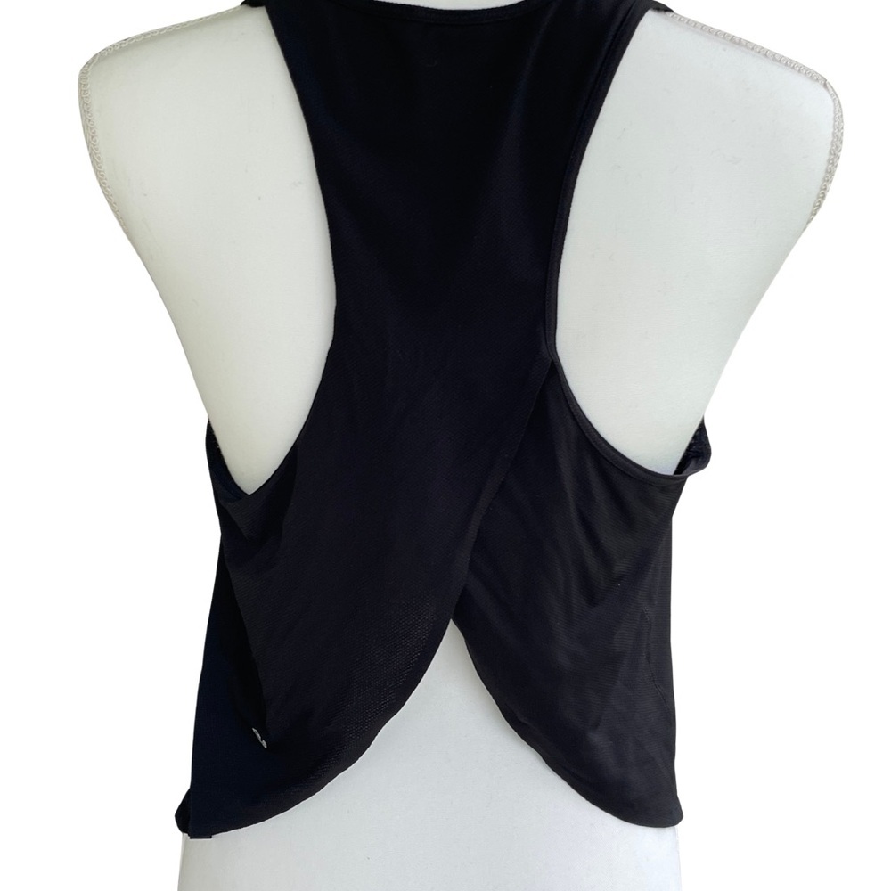 Lululemon Athletica Jet Black Tank Top, with Cross Open Back. Lightweight - Picture 2 of 13